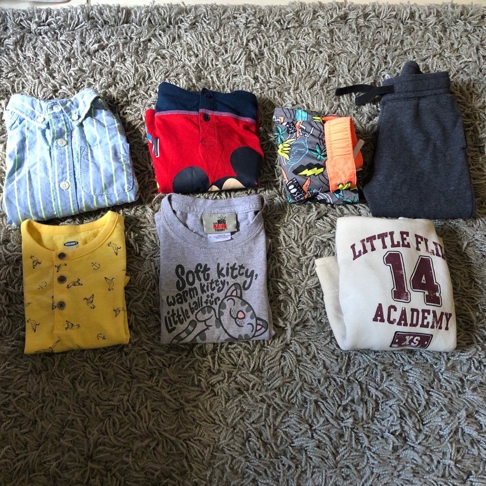 Toddler 18mo-2T Bundle Lot winter tops Disney H&M